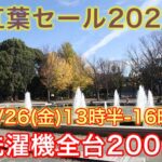 上野公園の紅葉もちらほらと紅葉記念セール！